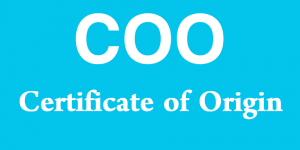 COO - Certificate of Origin