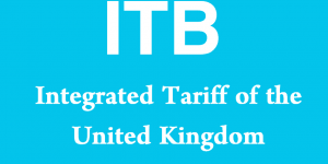 ITB - Integrated Tariff of the United Kingdom