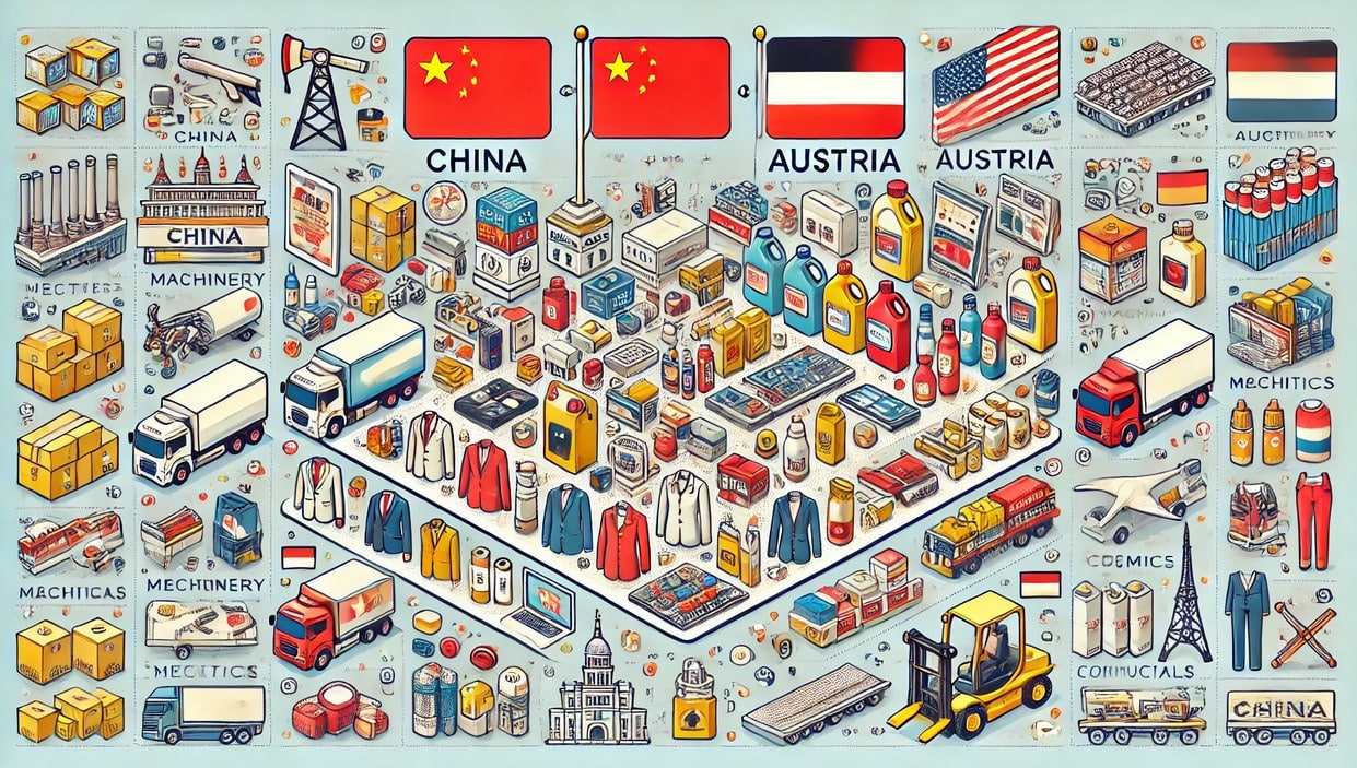 Products Imported from China to Austria