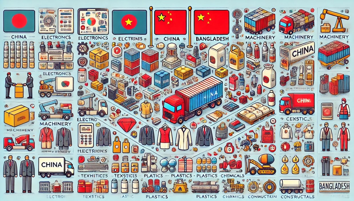 Products Imported from China to Bangladesh