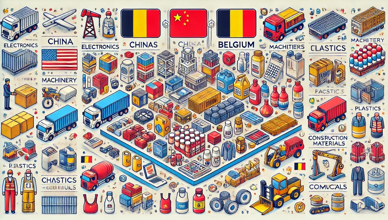 Products Imported from China to Belgium