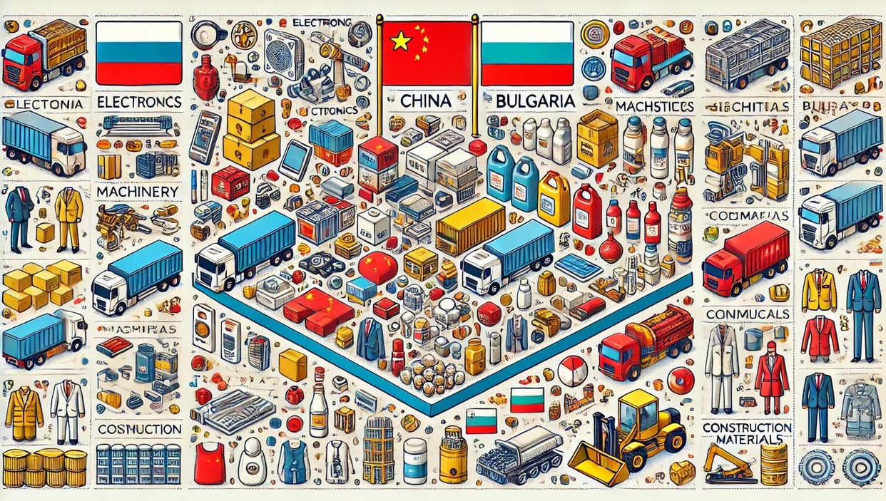 Products Imported from China to Bulgaria