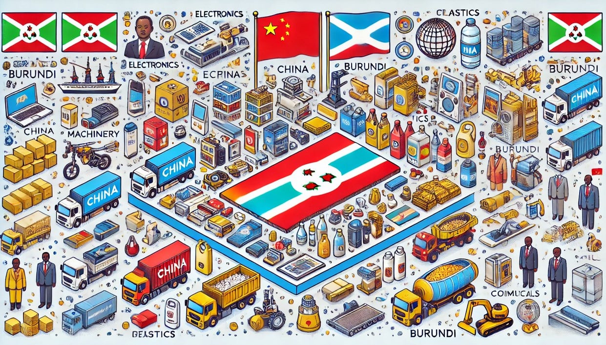 Products Imported from China to Burundi