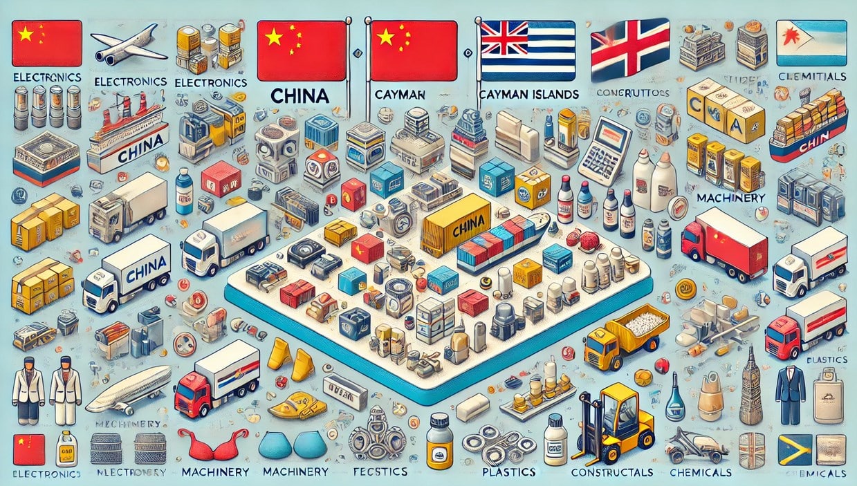 Products Imported from China to Cayman Islands