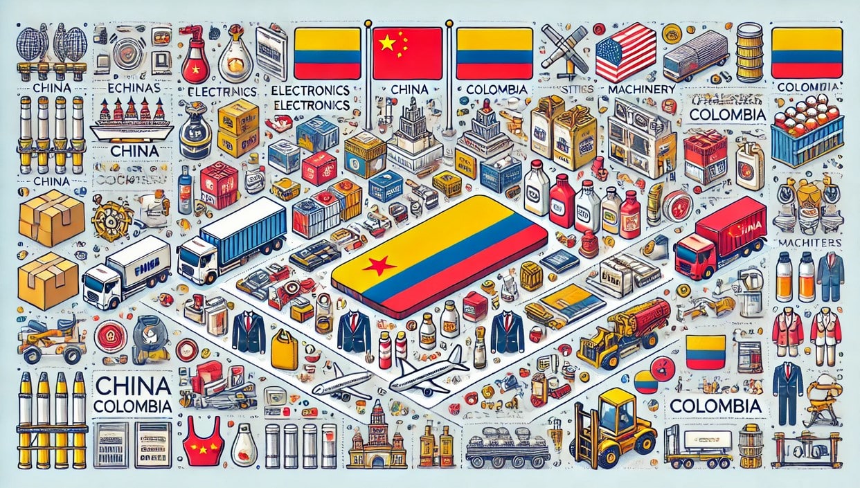 Products Imported from China to Colombia