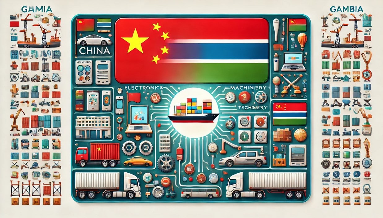Products Imported from China to Gambia