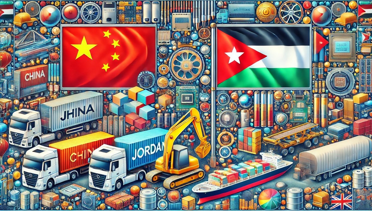 Products Imported from China to Jordan