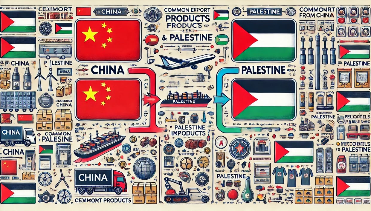 Products Imported from China to Palestine