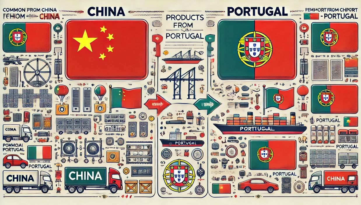 Products Imported from China to Portugal