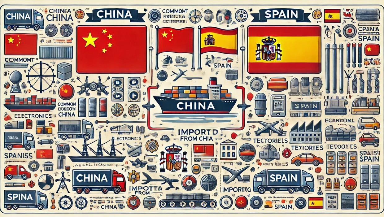Products Imported from China to Spain