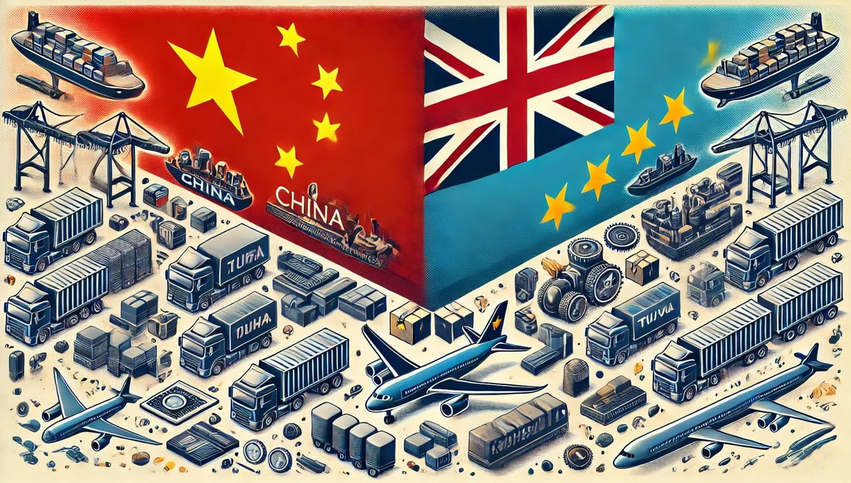 Products Imported from China to Tuvalu