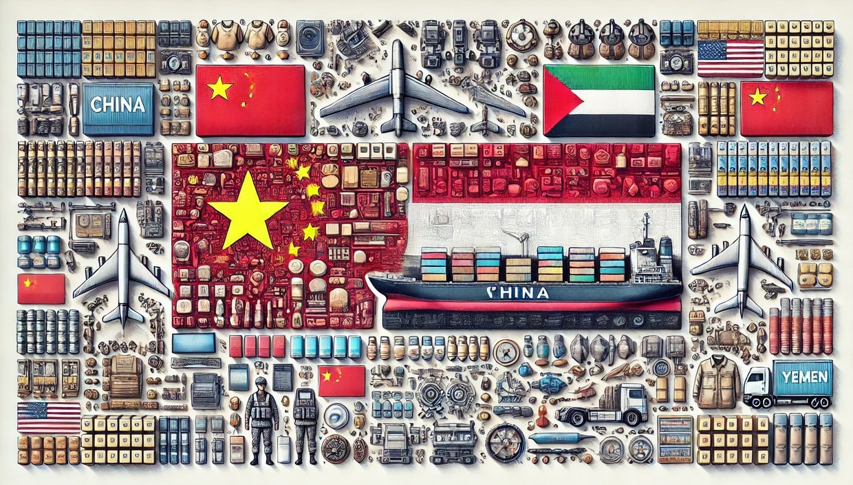 Products Imported from China to Yemen
